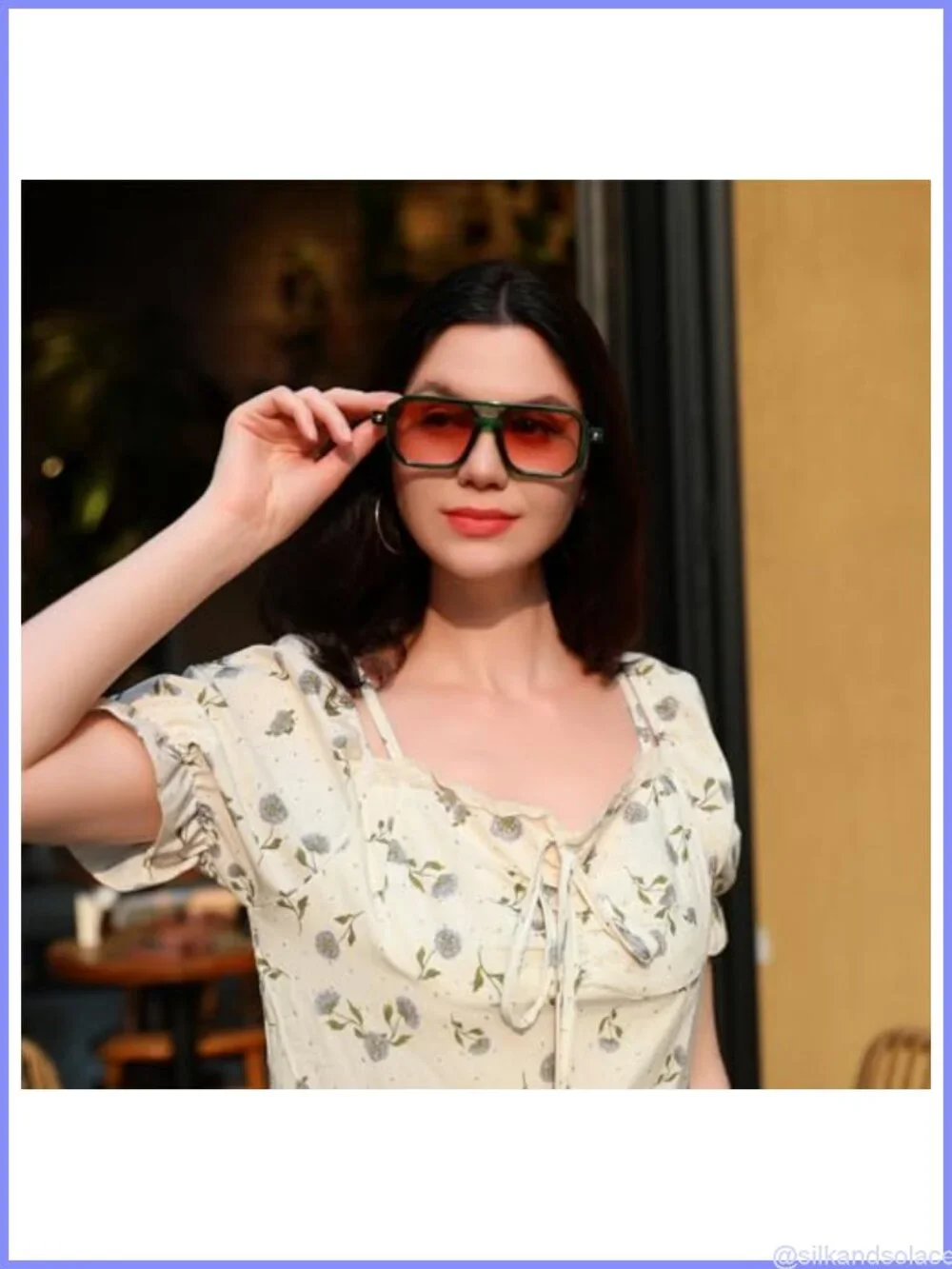 Vintage Square 70s Flat Aviator Sunglasses UV400 Unisex Retro